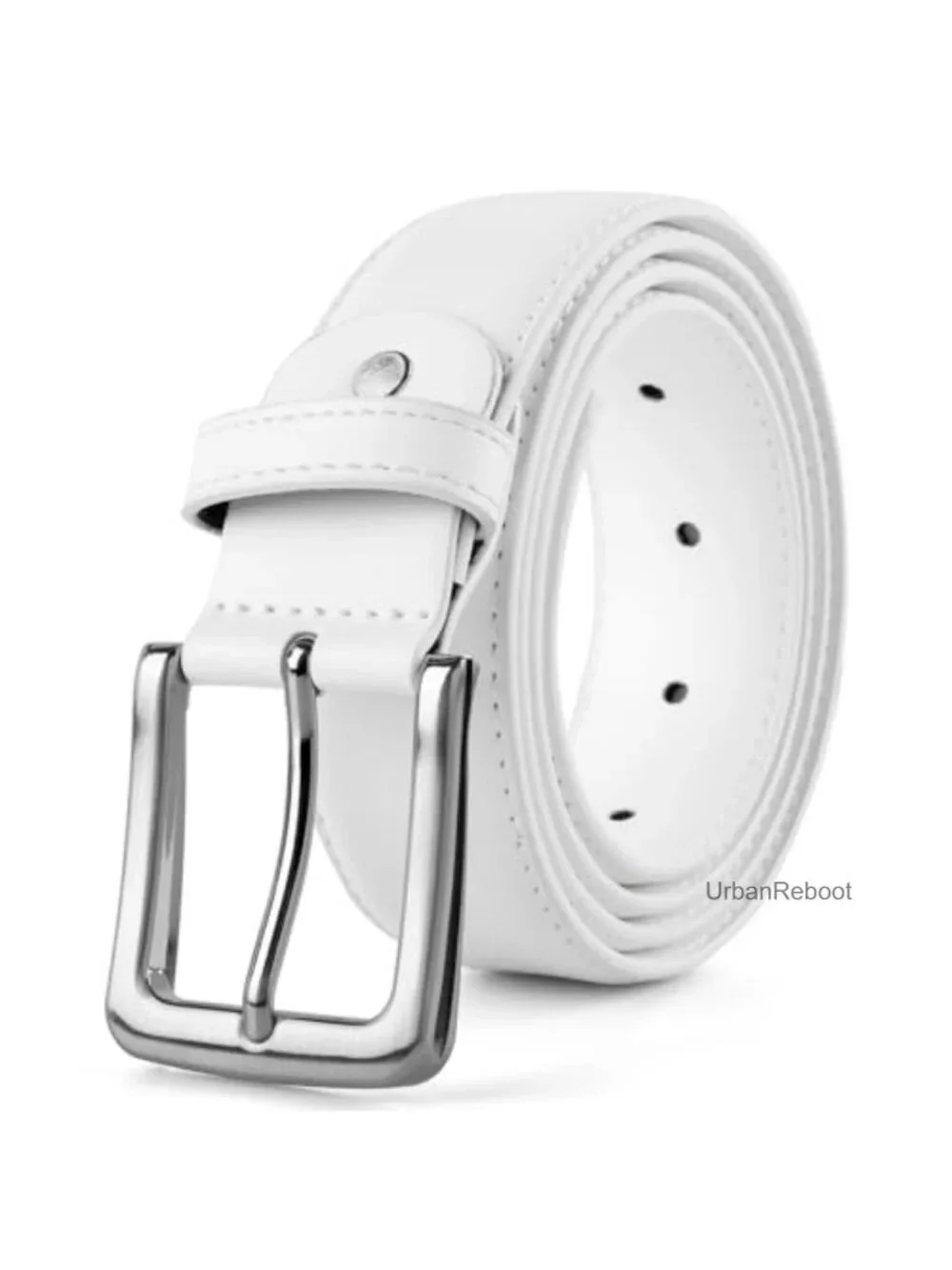 Men's Leather Dress Belt - Classic Casual Adjustable
